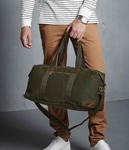 Quadra Heritage Waxed Canvas Holdall - OLI - ONE